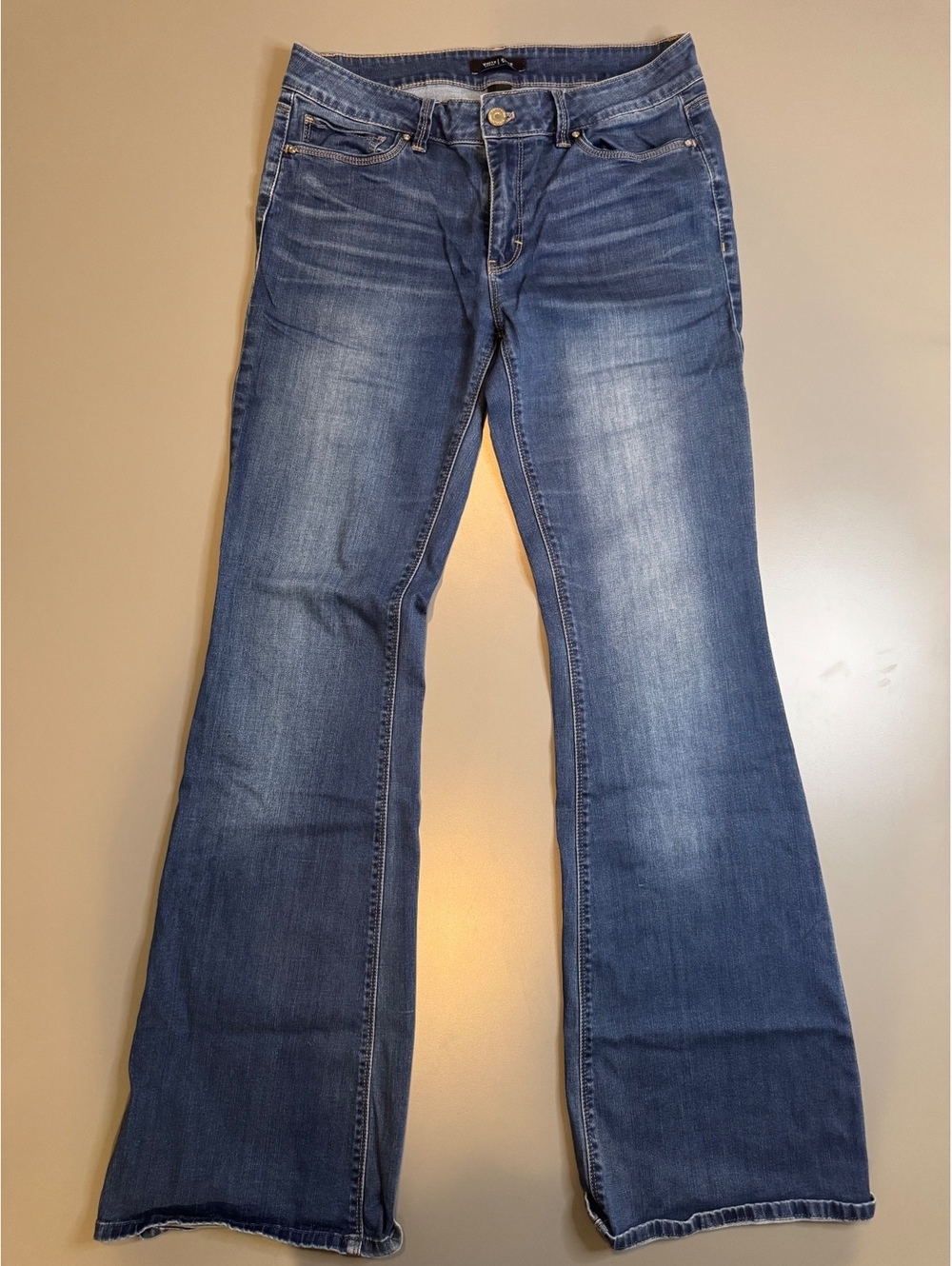 Women's Bootcut Blue Denim Jeans Size 29x34